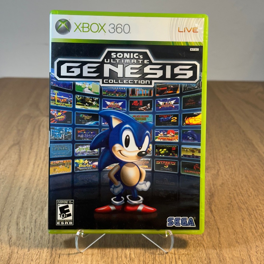 SEGA Sonic's Ultimate Genesis Collection Xbox 360 NTSC Good Case and Manual Only